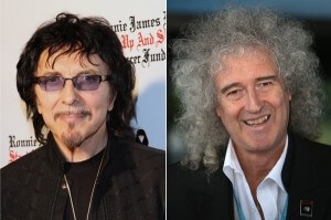 Tony Iommi (Black Sabbath) a Brian May (Queen)